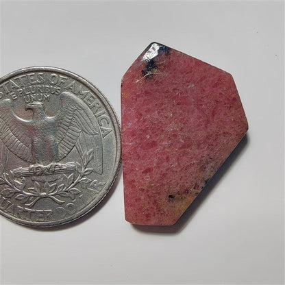Rhodonite gemstone cabochon - natural crystal healing stone for jewelry making by SemiPreciousCabs