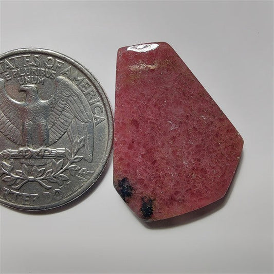Rhodonite gemstone cabochon - natural crystal healing stone for jewelry making by SemiPreciousCabs