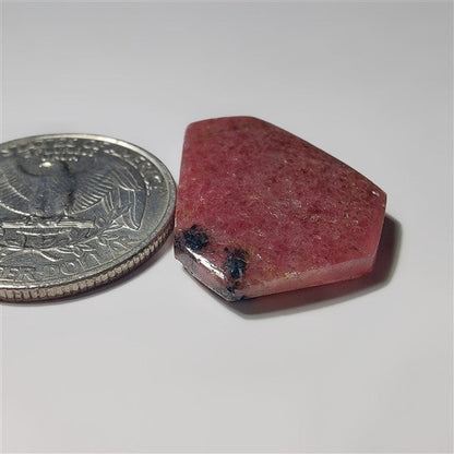 Rhodonite gemstone cabochon - natural crystal healing stone for jewelry making by SemiPreciousCabs