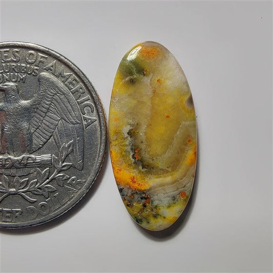 Bumble Bee Jasper gemstone cabochon - natural crystal healing stone for jewelry making by SemiPreciousCabs
