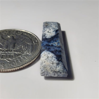 Dendritic Agate gemstone cabochon - natural crystal healing stone for jewelry making by SemiPreciousCabs