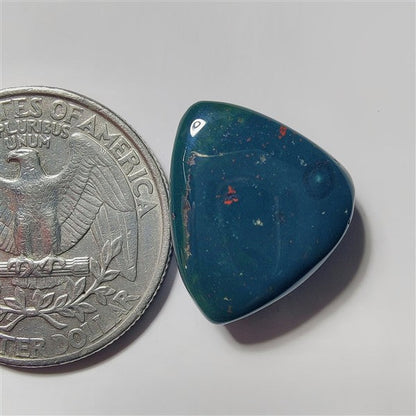 Blood Stone gemstone cabochon - natural crystal healing stone for jewelry making by SemiPreciousCabs