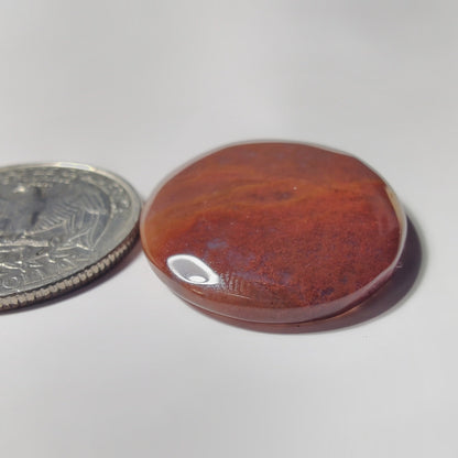Pink Moss Agate gemstone cabochon - natural crystal healing stone for jewelry making by SemiPreciousCabs