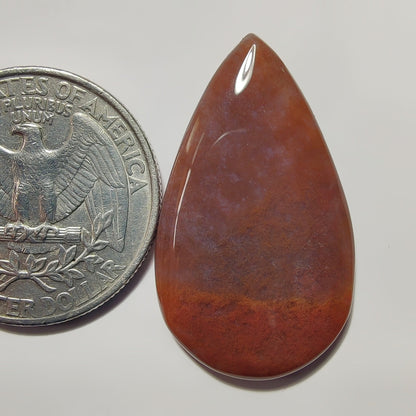 Pink Moss Agate gemstone cabochon - natural crystal healing stone for jewelry making by SemiPreciousCabs