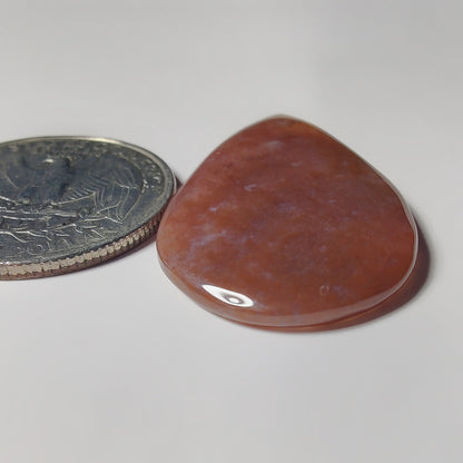 Pink Moss Agate gemstone cabochon - natural crystal healing stone for jewelry making by SemiPreciousCabs