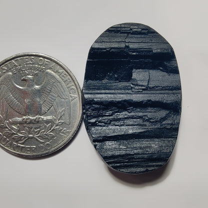 Black Tourmaline Druzy gemstone cabochon - natural crystal healing stone for jewelry making by SemiPreciousCabs