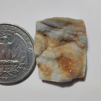 Desert Druzy gemstone cabochon - natural crystal healing stone for jewelry making by SemiPreciousCabs