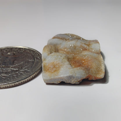 Desert Druzy gemstone cabochon - natural crystal healing stone for jewelry making by SemiPreciousCabs