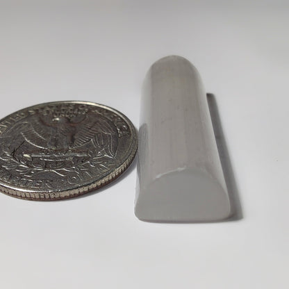 Selenite gemstone cabochon - natural crystal healing stone for jewelry making by SemiPreciousCabs