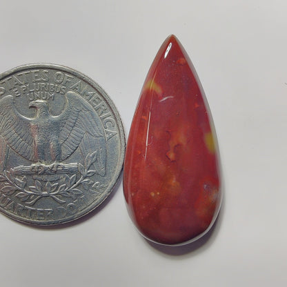 Blood Stone gemstone cabochon - natural crystal healing stone for jewelry making by SemiPreciousCabs