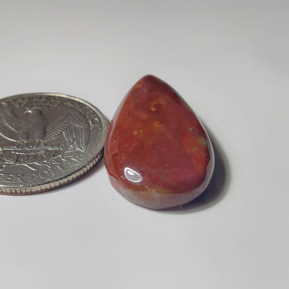 Blood Stone gemstone cabochon - natural crystal healing stone for jewelry making by SemiPreciousCabs