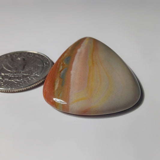 Polychrome Jasper gemstone cabochon - natural crystal healing stone for jewelry making by SemiPreciousCabs