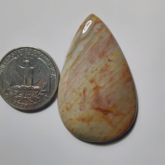 Polychrome Jasper gemstone cabochon - natural crystal healing stone for jewelry making by SemiPreciousCabs