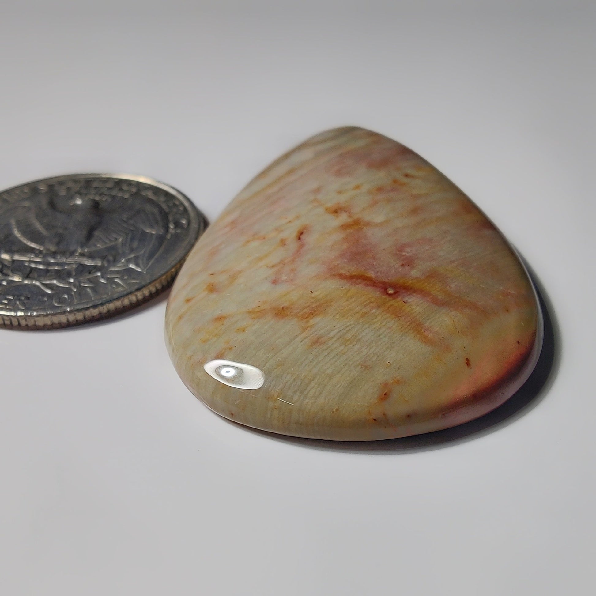 Polychrome Jasper gemstone cabochon - natural crystal healing stone for jewelry making by SemiPreciousCabs
