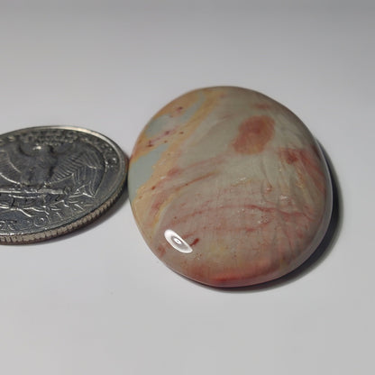 Polychrome Jasper gemstone cabochon - natural crystal healing stone for jewelry making by SemiPreciousCabs