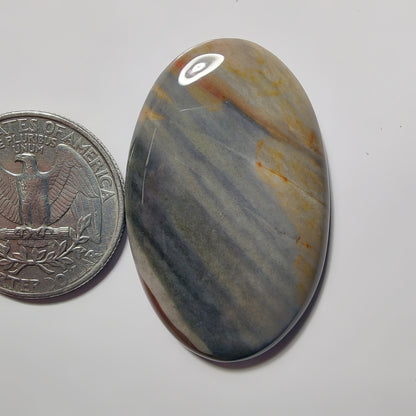 Polychrome Jasper gemstone cabochon - natural crystal healing stone for jewelry making by SemiPreciousCabs