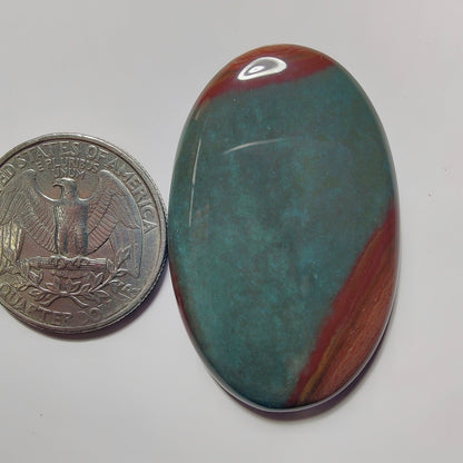 Polychrome Jasper gemstone cabochon - natural crystal healing stone for jewelry making by SemiPreciousCabs