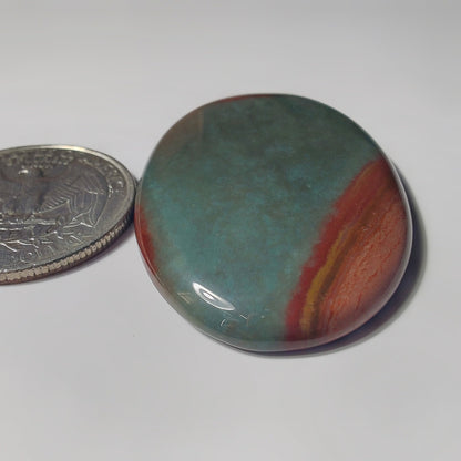 Polychrome Jasper gemstone cabochon - natural crystal healing stone for jewelry making by SemiPreciousCabs
