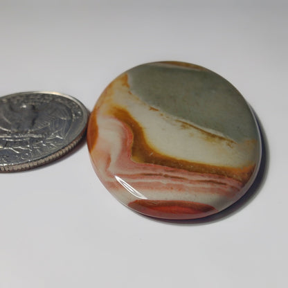 Polychrome Jasper gemstone cabochon - natural crystal healing stone for jewelry making by SemiPreciousCabs