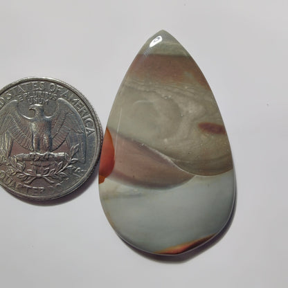 Polychrome Jasper gemstone cabochon - natural crystal healing stone for jewelry making by SemiPreciousCabs