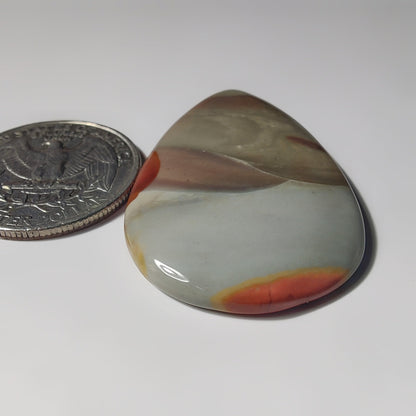 Polychrome Jasper gemstone cabochon - natural crystal healing stone for jewelry making by SemiPreciousCabs