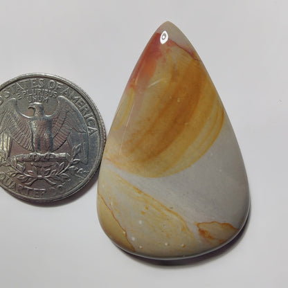 Polychrome Jasper gemstone cabochon - natural crystal healing stone for jewelry making by SemiPreciousCabs