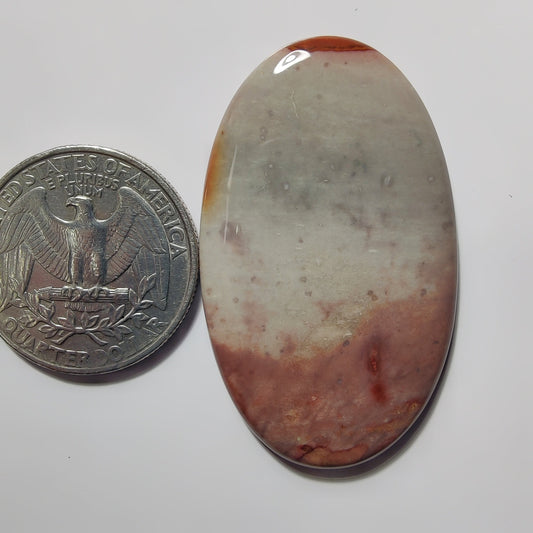 Polychrome Jasper gemstone cabochon - natural crystal healing stone for jewelry making by SemiPreciousCabs