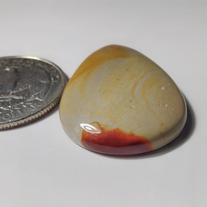 Polychrome Jasper gemstone cabochon - natural crystal healing stone for jewelry making by SemiPreciousCabs