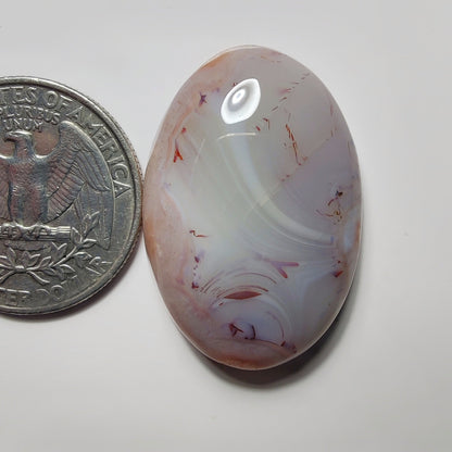 Botswana Agate gemstone cabochon - natural crystal healing stone for jewelry making by SemiPreciousCabs