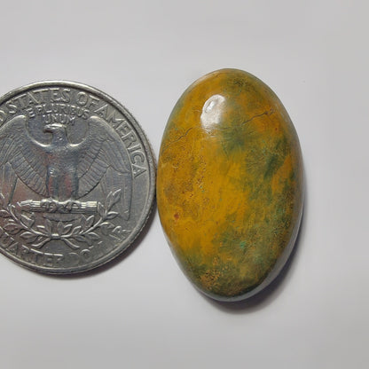 Ocean Jasper gemstone cabochon - natural crystal healing stone for jewelry making by SemiPreciousCabs