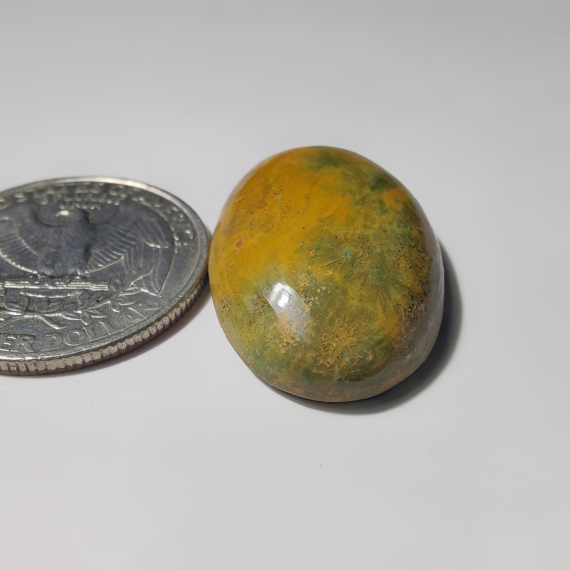 Ocean Jasper gemstone cabochon - natural crystal healing stone for jewelry making by SemiPreciousCabs