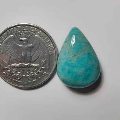 Amazonite gemstone cabochon - natural crystal healing stone for jewelry making by SemiPreciousCabs