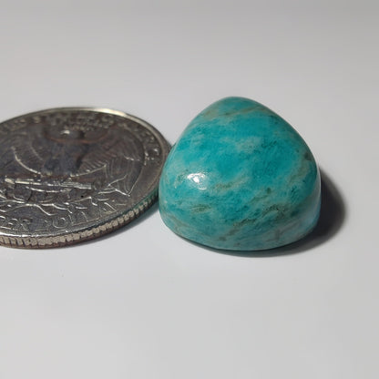 Amazonite gemstone cabochon - natural crystal healing stone for jewelry making by SemiPreciousCabs