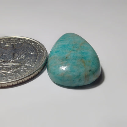 Amazonite gemstone cabochon - natural crystal healing stone for jewelry making by SemiPreciousCabs