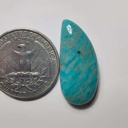 Amazonite gemstone cabochon - natural crystal healing stone for jewelry making by SemiPreciousCabs