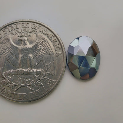 Rose Cut Silicon gemstone cabochon - natural crystal healing stone for jewelry making by SemiPreciousCabs