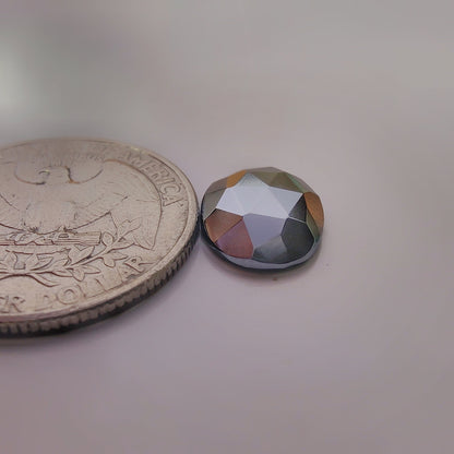 Rose Cut Silicon gemstone cabochon - natural crystal healing stone for jewelry making by SemiPreciousCabs