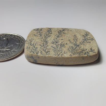 Psilomelane Dendritic Agate gemstone cabochon - natural crystal healing stone for jewelry making by SemiPreciousCabs