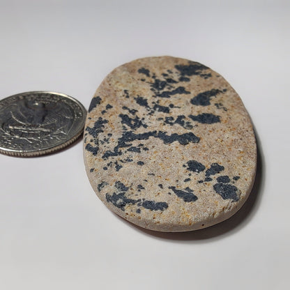 Psilomelane Dendritic Agate gemstone cabochon - natural crystal healing stone for jewelry making by SemiPreciousCabs