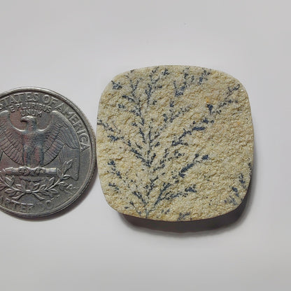 Psilomelane Dendritic Agate gemstone cabochon - natural crystal healing stone for jewelry making by SemiPreciousCabs