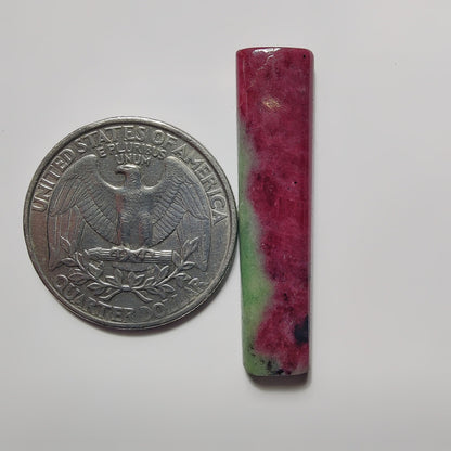 Ruby Zoisite gemstone cabochon - natural crystal healing stone for jewelry making by SemiPreciousCabs
