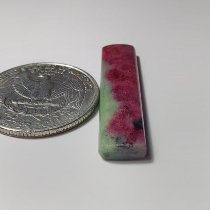 Ruby Zoisite gemstone cabochon - natural crystal healing stone for jewelry making by SemiPreciousCabs