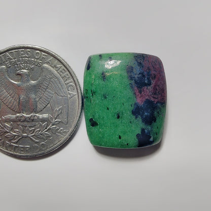 Ruby Zoisite gemstone cabochon - natural crystal healing stone for jewelry making by SemiPreciousCabs