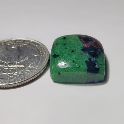 Ruby Zoisite gemstone cabochon - natural crystal healing stone for jewelry making by SemiPreciousCabs