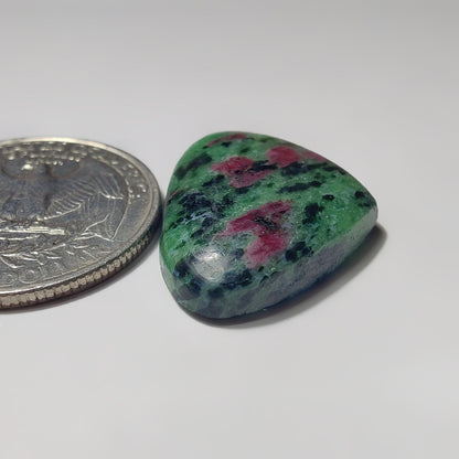 Ruby Zoisite gemstone cabochon - natural crystal healing stone for jewelry making by SemiPreciousCabs