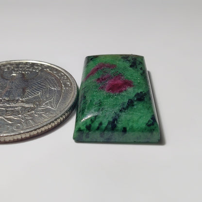 Ruby Zoisite gemstone cabochon - natural crystal healing stone for jewelry making by SemiPreciousCabs