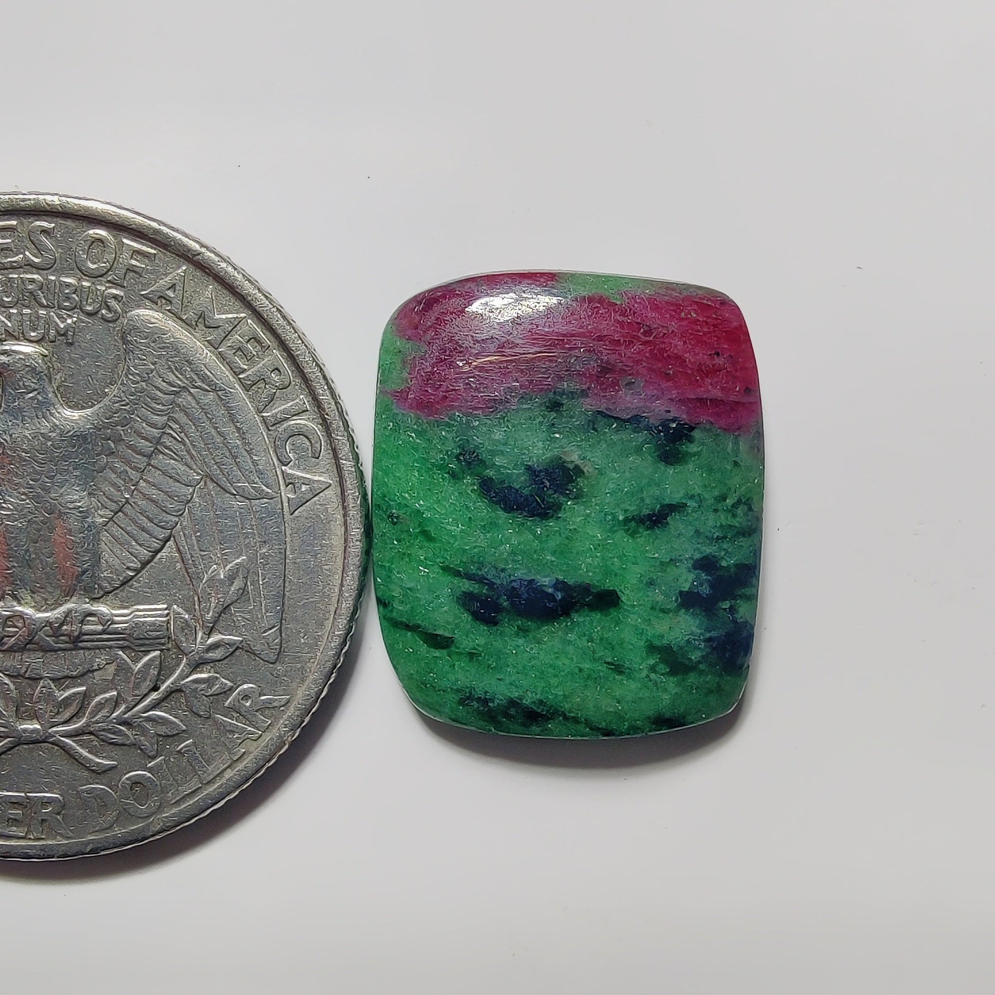 Ruby Zoisite gemstone cabochon - natural crystal healing stone for jewelry making by SemiPreciousCabs