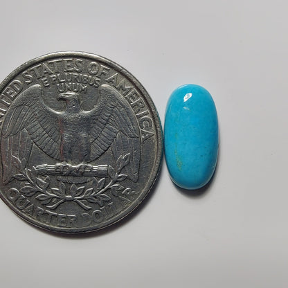 Arizona Turquoise gemstone cabochon - natural crystal healing stone for jewelry making by SemiPreciousCabs