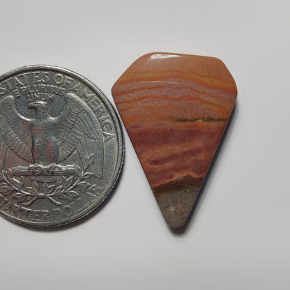Polychrome Jasper gemstone cabochon - natural crystal healing stone for jewelry making by SemiPreciousCabs