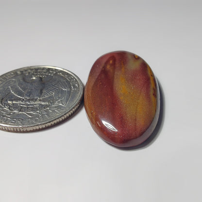 Mookaite gemstone cabochon - natural crystal healing stone for jewelry making by SemiPreciousCabs